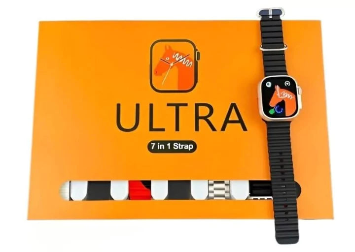 Ultra Smart Watch with 7 in 1 Strap